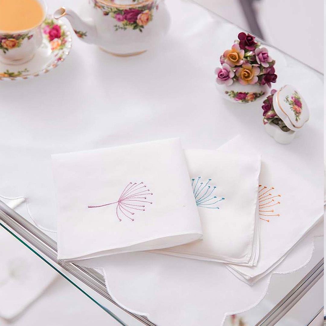 Camille 8 Pcs Embroidered Napkins And Placemats Set