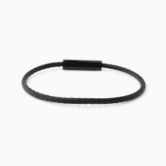 Riblor Stainless Steel Cable Bracelet Camillo Black