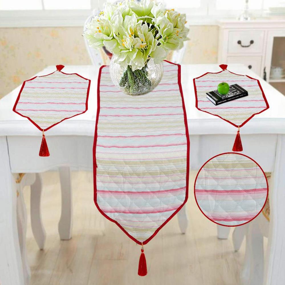 Camina 3 Pcs Quilted Table Runner Set