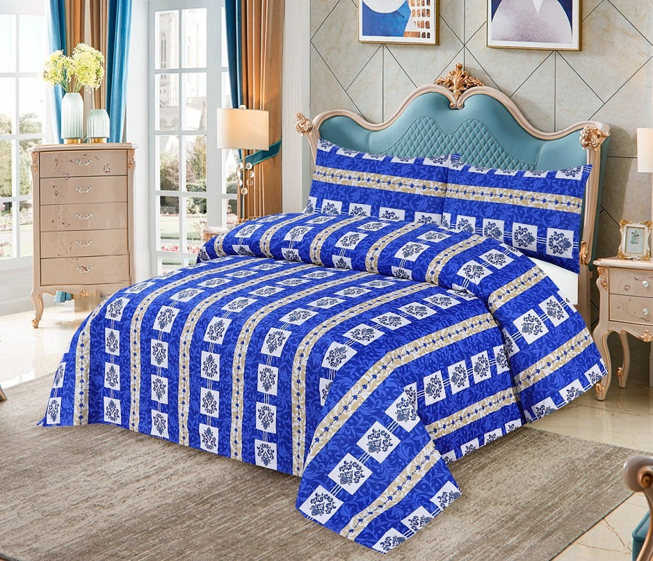 Candor 3 Pcs Bedding Set Blue