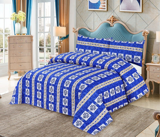 Candor 3 Pcs Bedding Set Blue 939