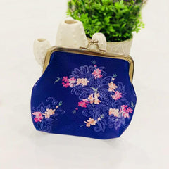 Canvas Coin Purse Hasp Blue