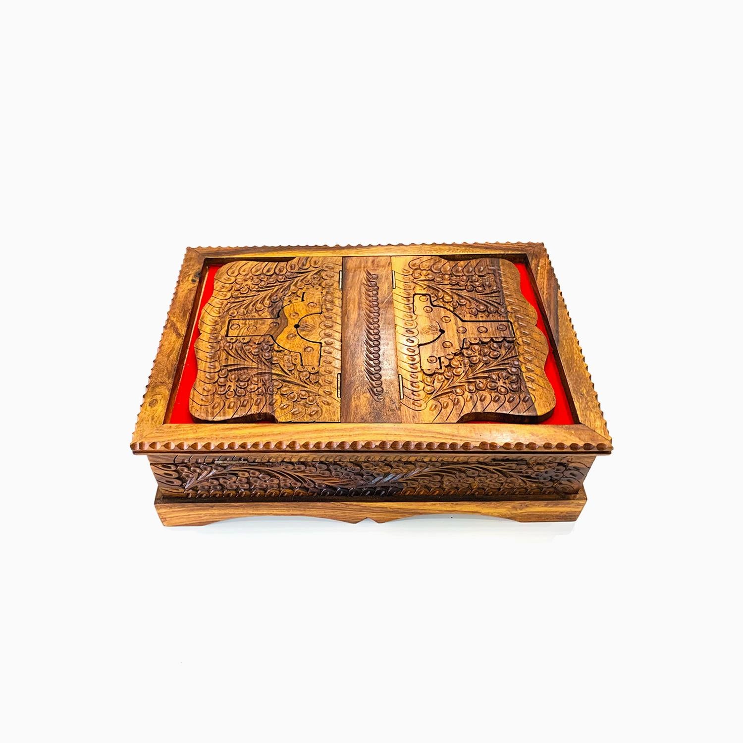 Carved Wooden Quran Box and Rail