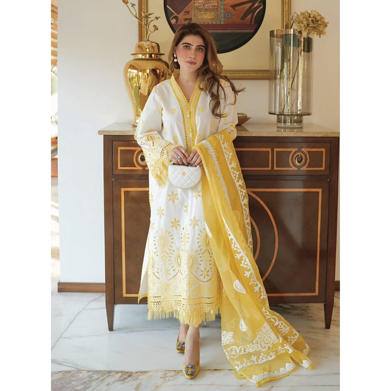 Ceren 3PC Unstitched Embroidered Suit (Eid Edition)