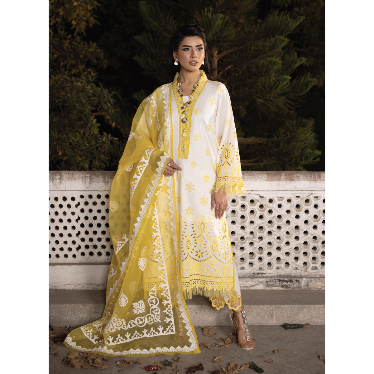 Ceren 3PC Unstitched Embroidered Suit (Eid Edition)