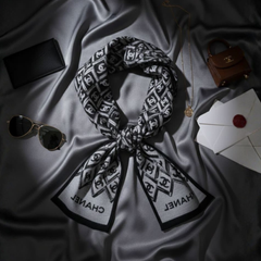 Chanel Wool Scarf Black