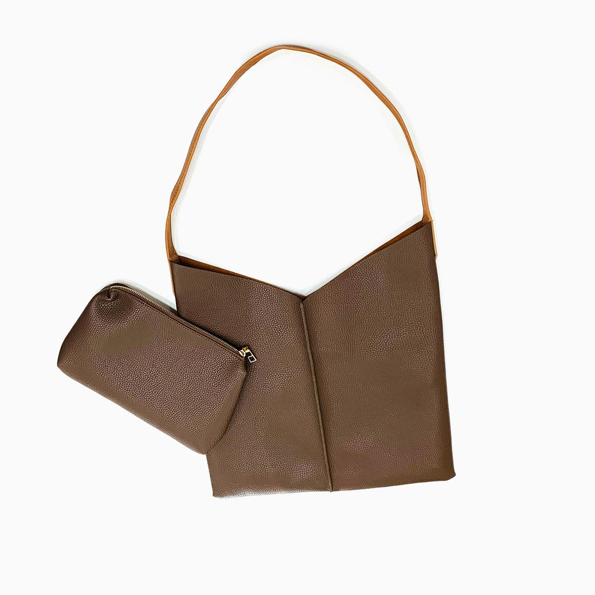 Charla 2 Pcs Shoulder Bag Brown