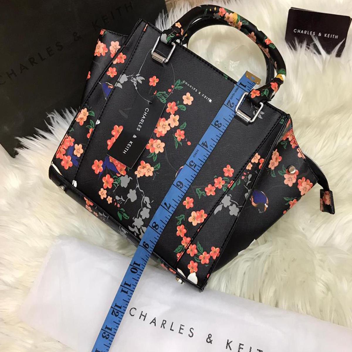 Charles & Keith Floral Handbag