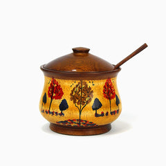 Chenille Wooden Sugar Pot