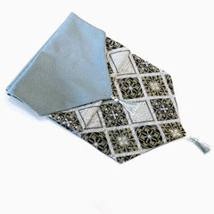 Cilla 3 Pc Table Runner Set Grey