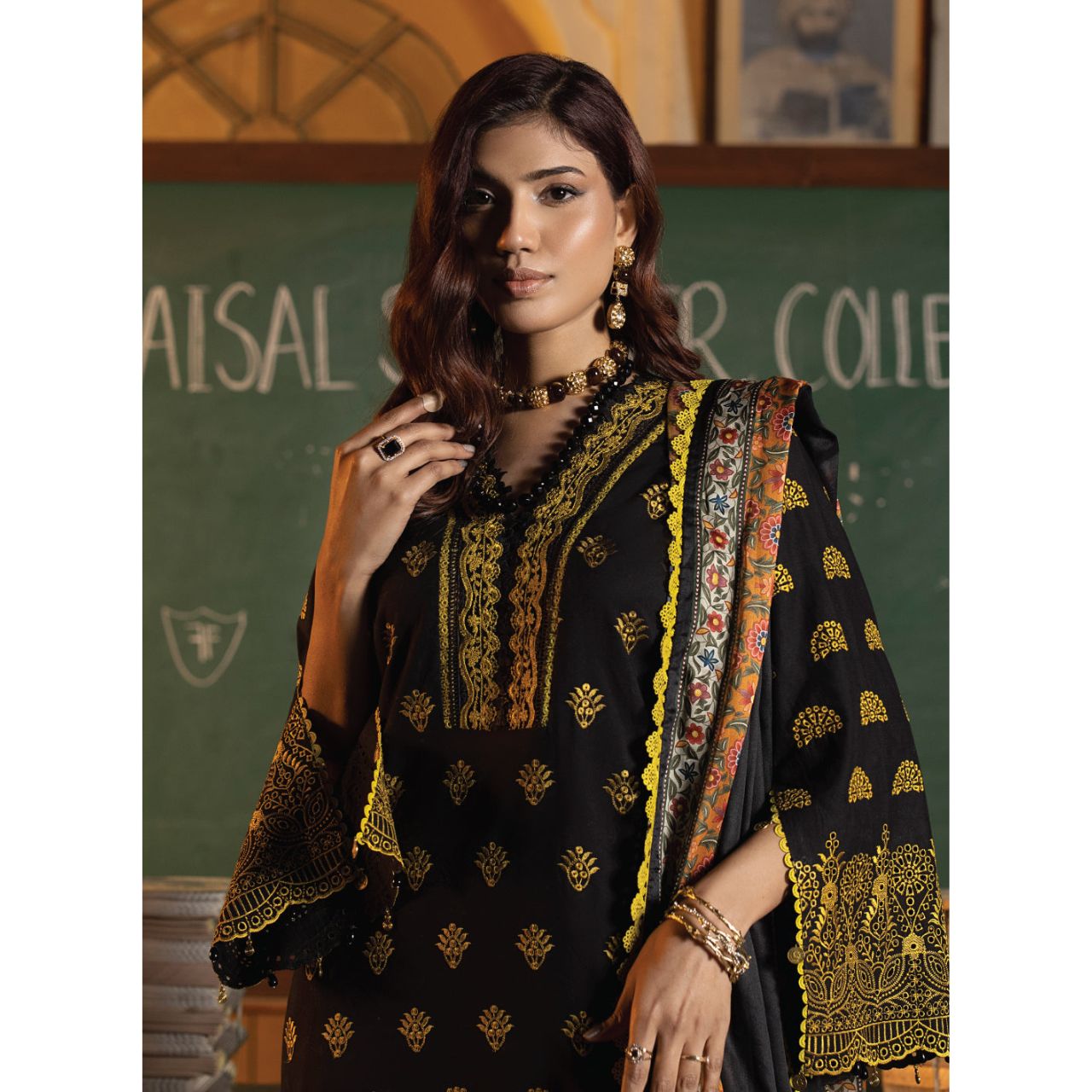 Clara 3PC Unstitched Embroidered Suit (Eid Edition)