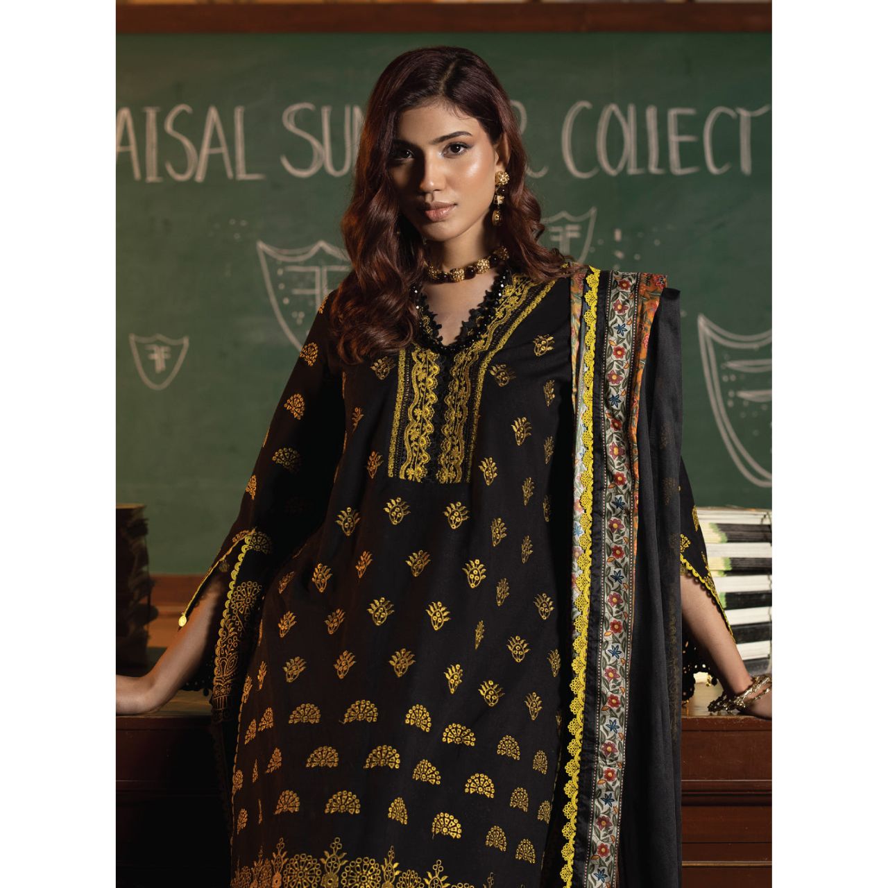 Clara 3PC Unstitched Embroidered Suit (Eid Edition)