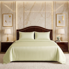 Cloying 3 Pcs Satin Bedding Set Pearl Sage Green