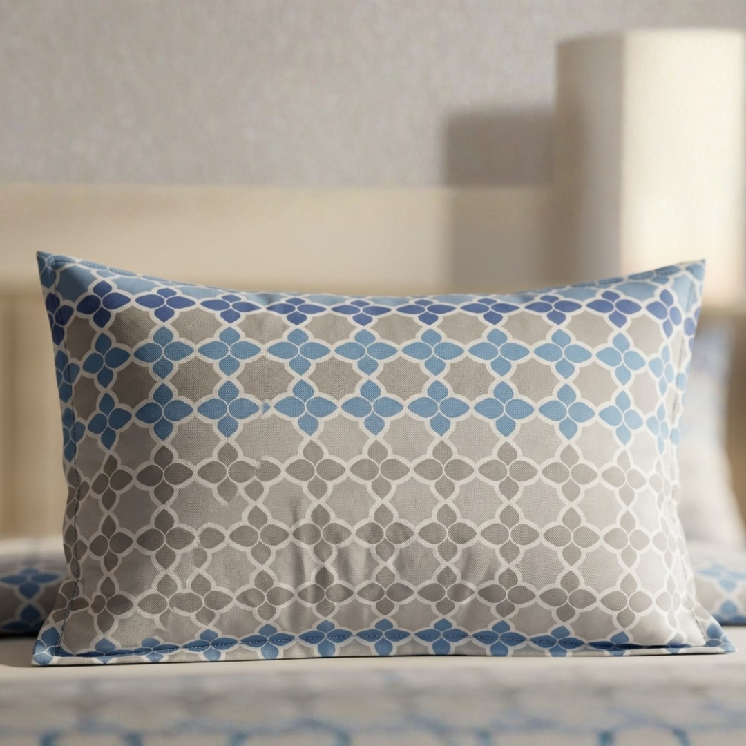 Cogent 3 Pcs Bedding Set Blue Grey