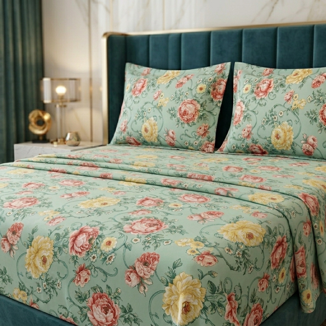 Cogent 3 Pcs Bedding Set Green