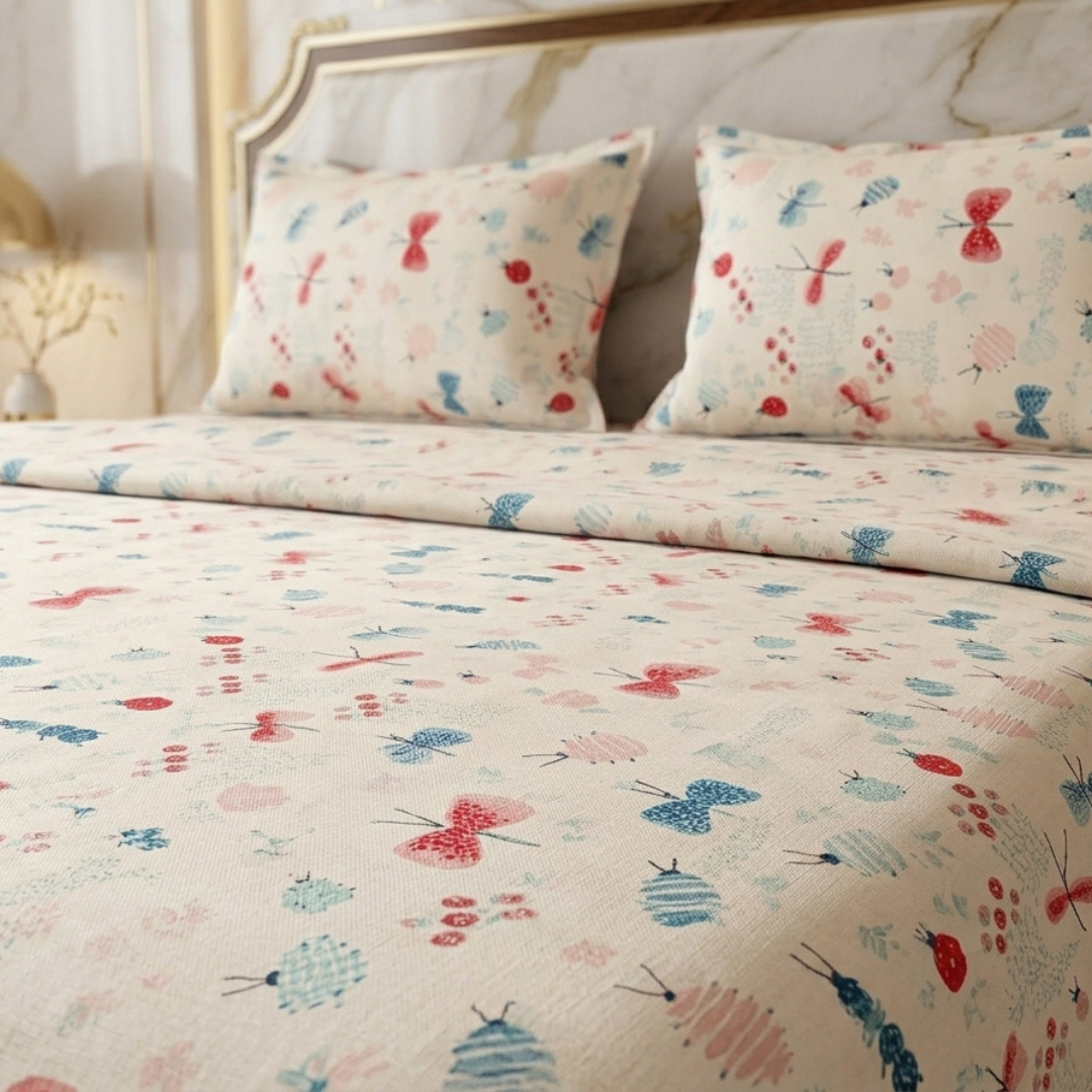 Cogent 3 Pcs Bedding Set Ivory