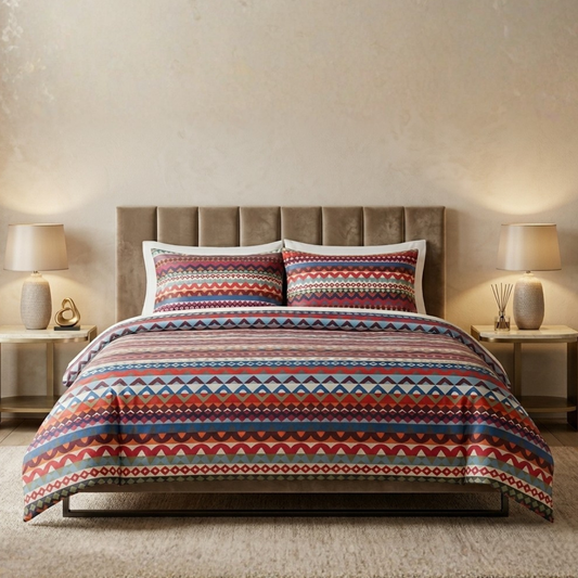 Cogent 3 Pcs Bedding Set Maroon 1080