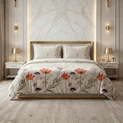Cogent 3 Pcs Bedding Set Off-White