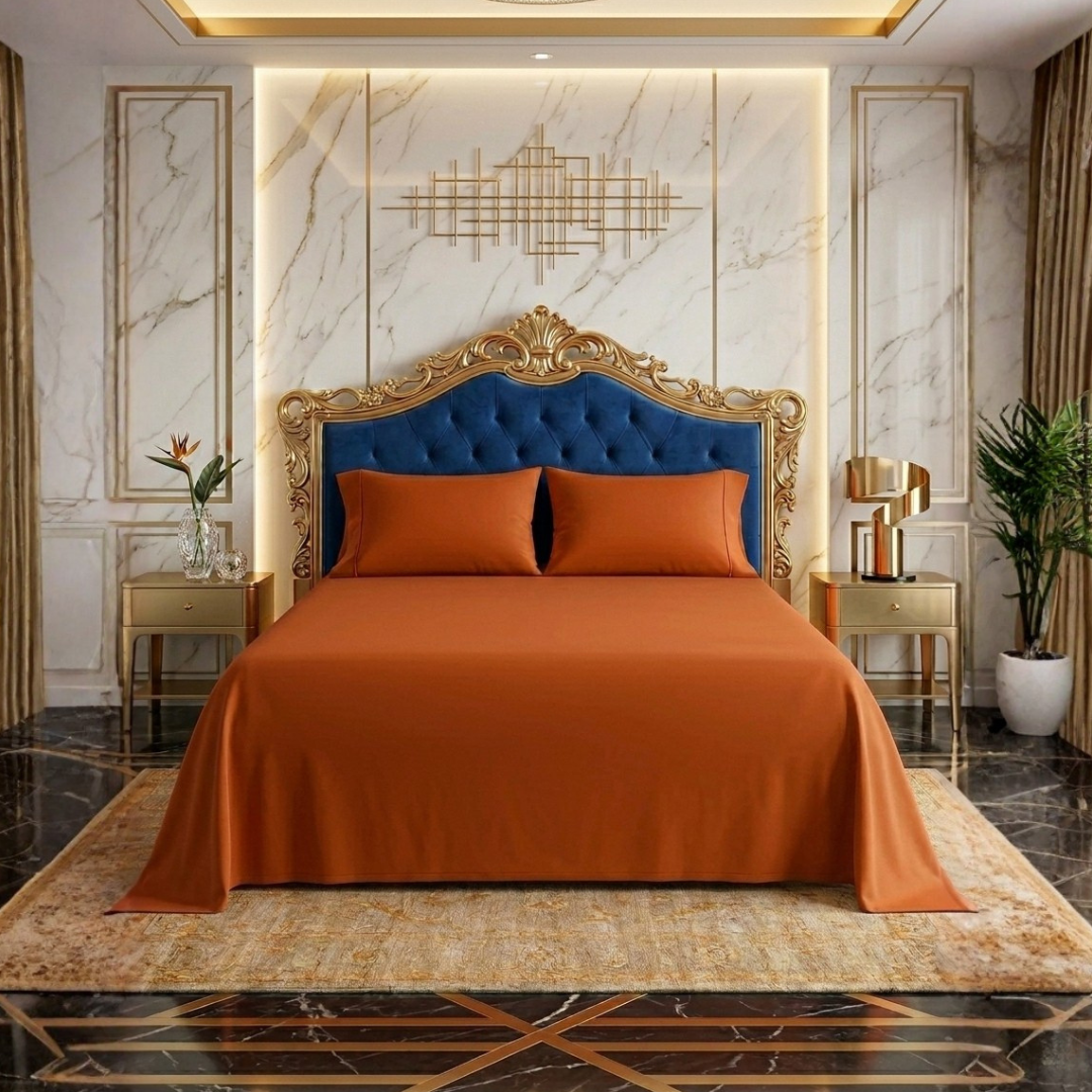Cogent 3 Pcs Bedding Set Orange