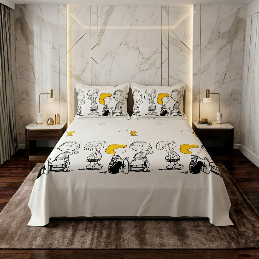 Cogent 3 Pcs Bedding Set White
