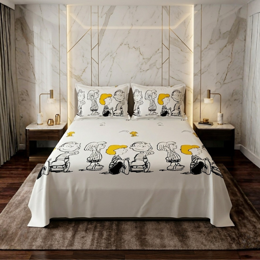 Cogent 3 Pcs Bedding Set White 1080