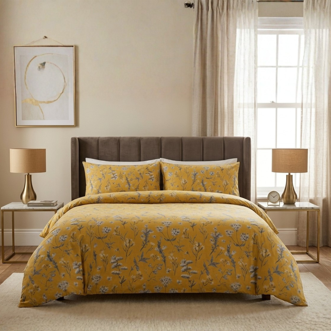 Cogent 3 Pcs Bedding Set Yellow