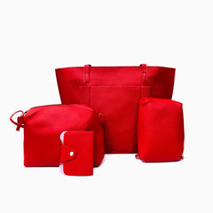 Colette 4 In 1 Handbag Red