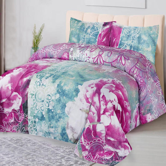 Coverlet Floral 3 Pcs Bedding Set 1200