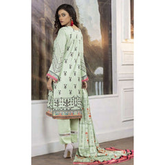 Crescent 3 Pcs Unstitched Printed Kotrai Suit Pistachio