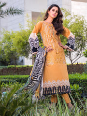 Crescent Embroidered Unstitched Lawn Spring 19 Design 1