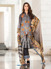 Crescent Embroidered Unstitched Lawn Spring 19 Design 10