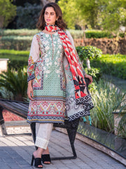 Crescent Embroidered Unstitched Lawn Spring 19 Design 7