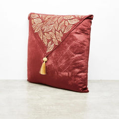 Daniella Embroidered Velvet Envelope Cushion