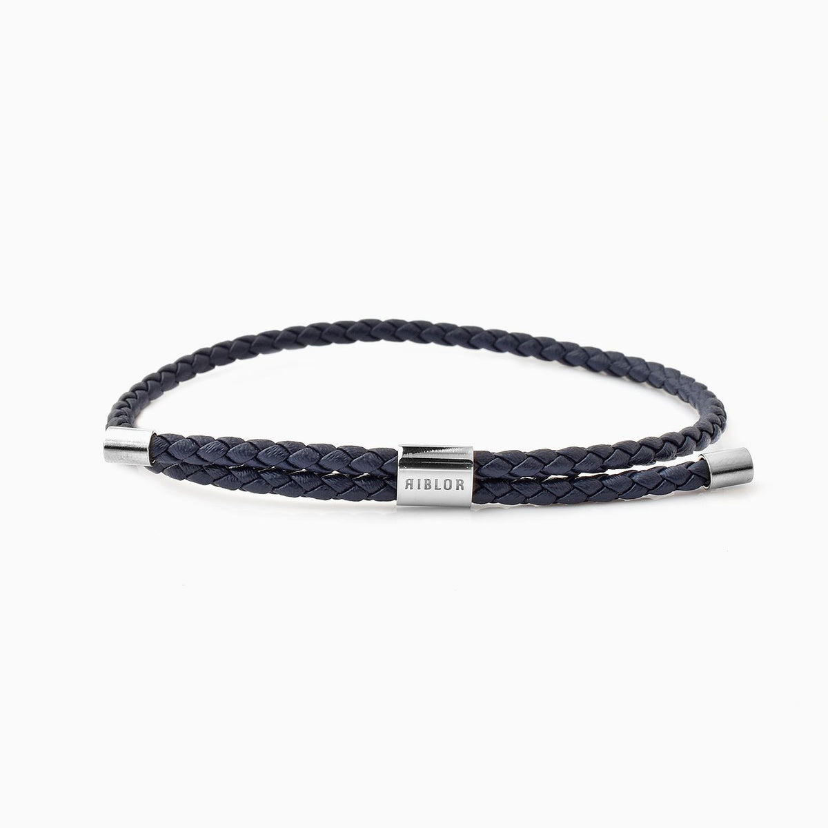 Riblor Leather Bracelet Danilo Navy Blue