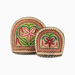 Delano 2 Pcs Handmade Tea Cozy Set Pink