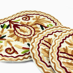 Delano 3 Pcs Handmade Placemats Set Brown