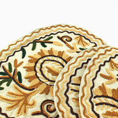 Delano 3 Pcs Handmade Placemats Set Tortilla Brown