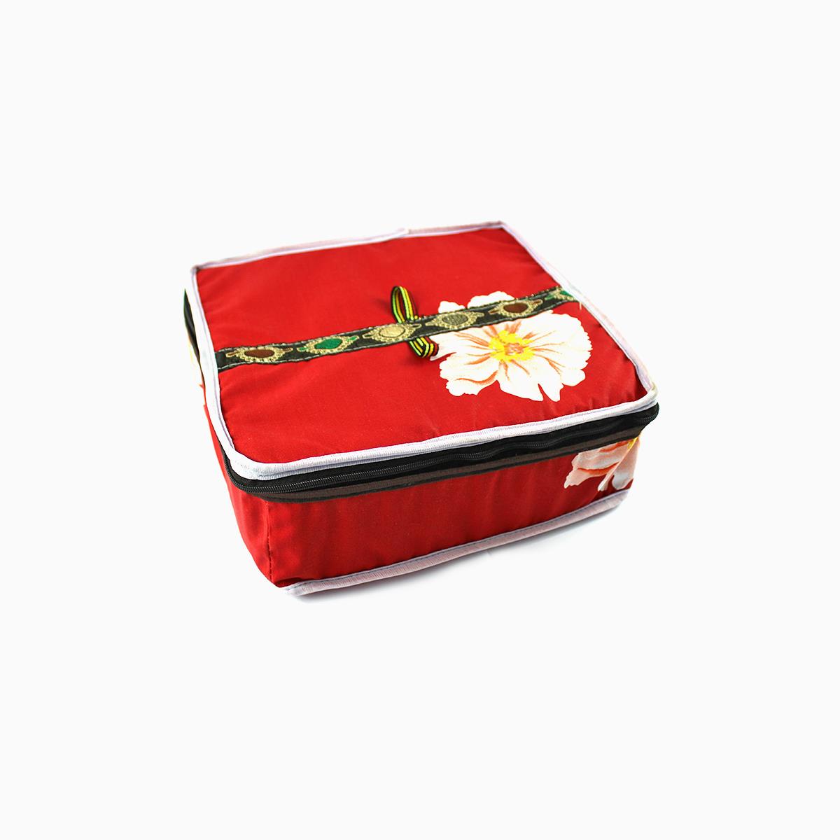 Denoris Hot Pot Floral Red