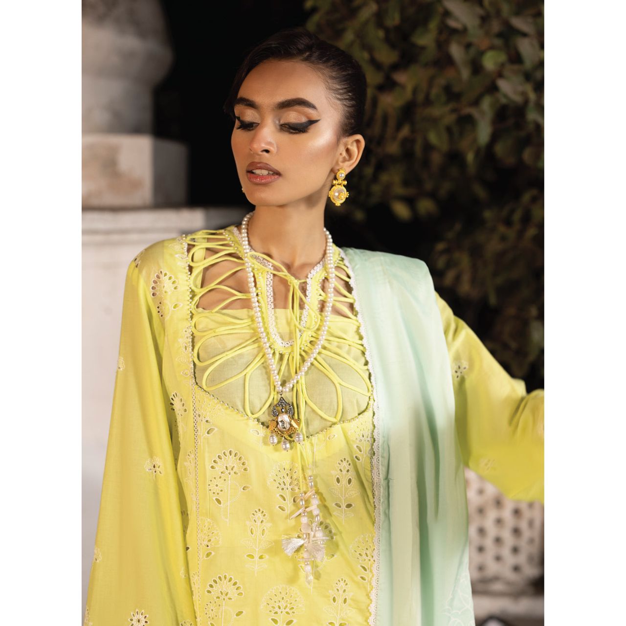 Derya 3PC Unstitched Embroidered Suit (Eid Edition)