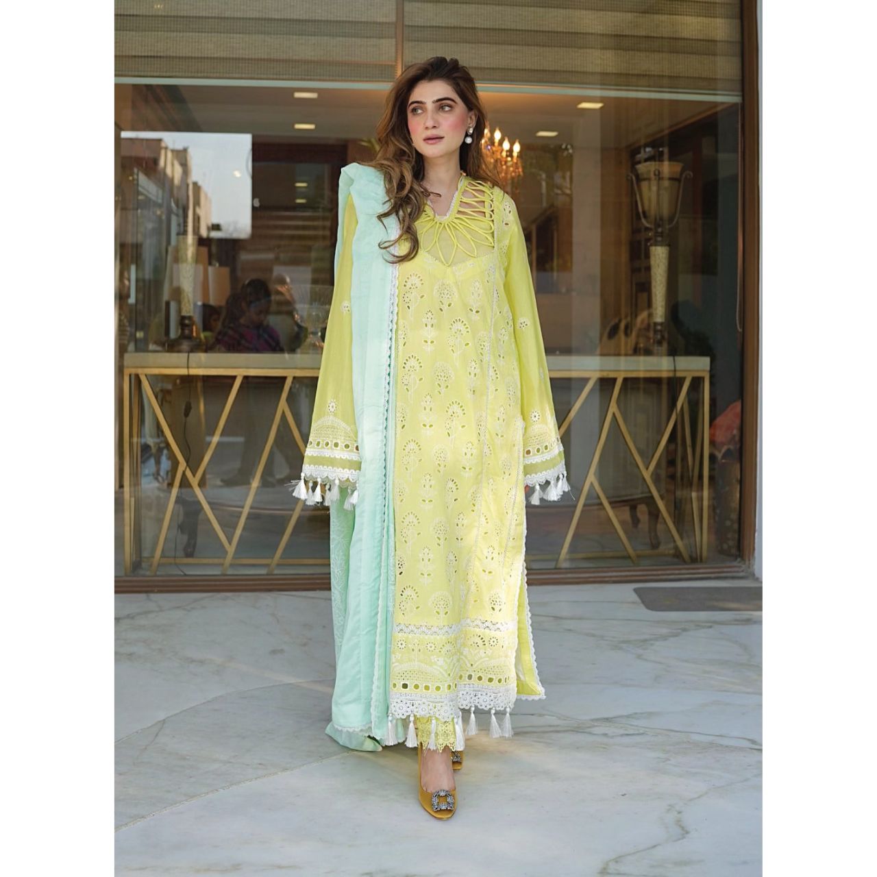 Derya 3PC Unstitched Embroidered Suit (Eid Edition)