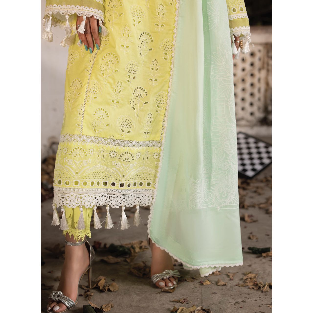 Derya 3PC Unstitched Embroidered Suit (Eid Edition)