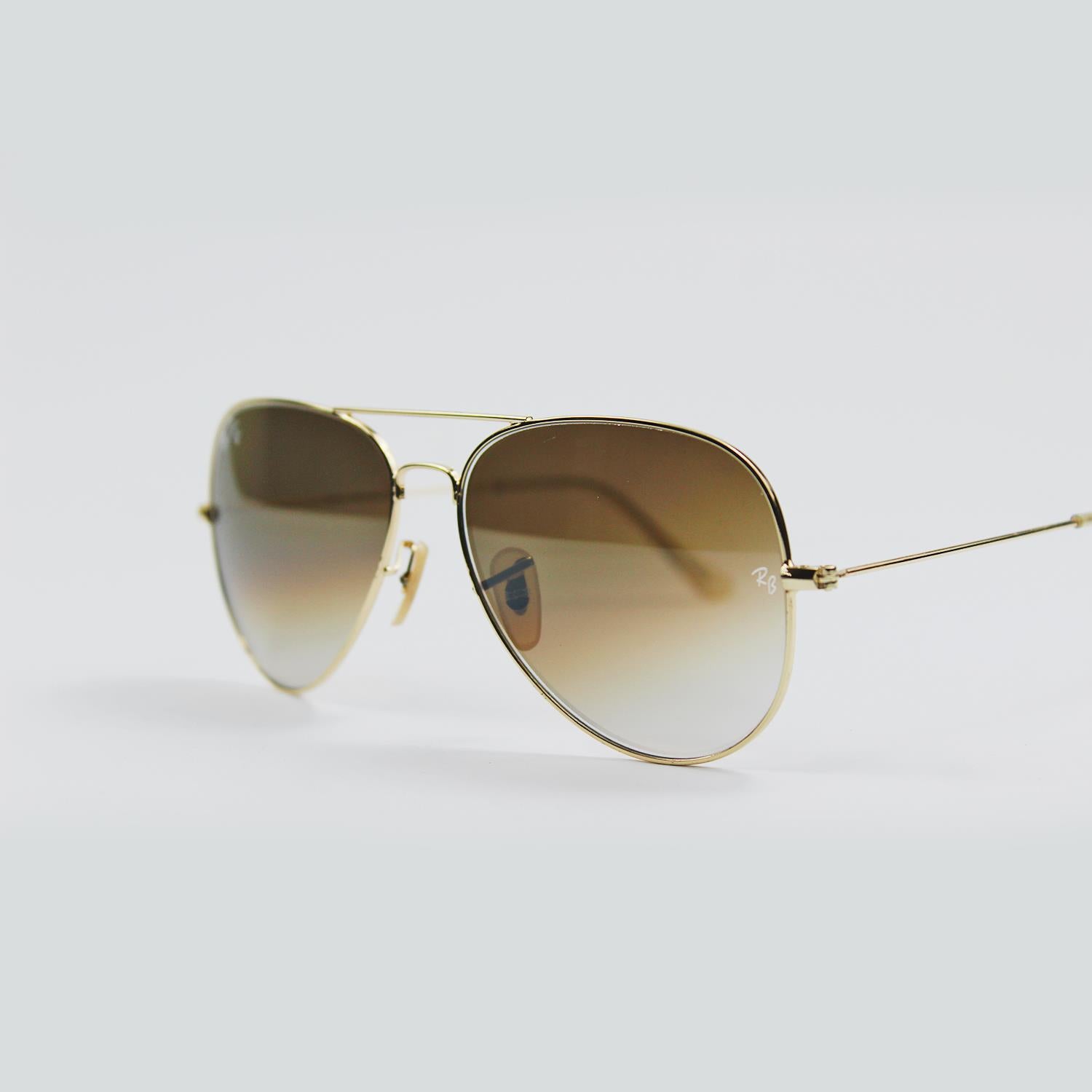 Designer Aviators Sunglasses Ray Ban Brown