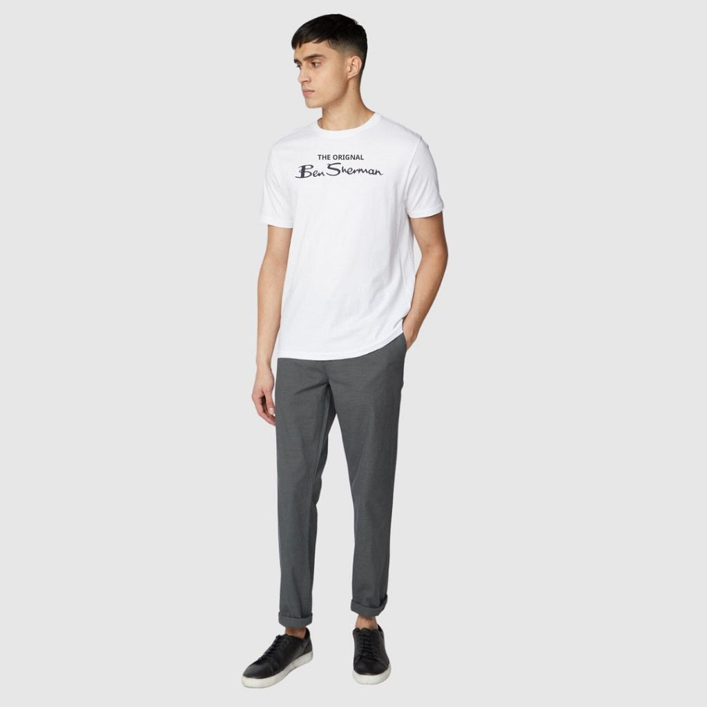 Designer Ben Sherman T-Shirt for Men White (14-15 Years)