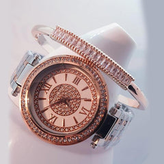 Designer Gerda Rose Gold Watch With Bracelet for Women