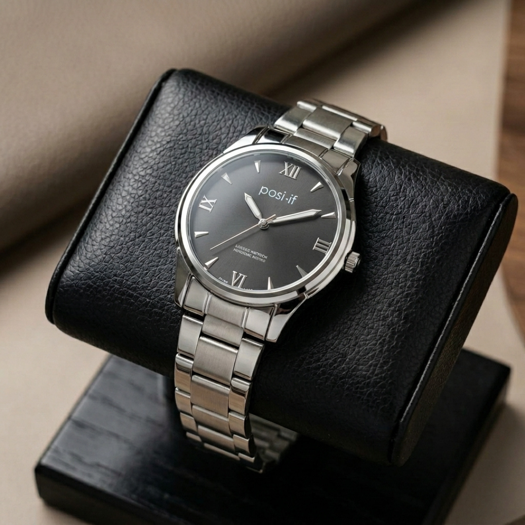 Designer Black Dial Watch for Men