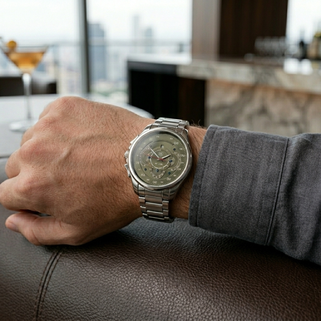 Designer Green Dial Watch for Men