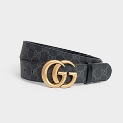 Designer Gucci Leather Belt Golden