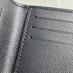 Designer LV Premium Leather Card Holder Black ( Made in Italy)