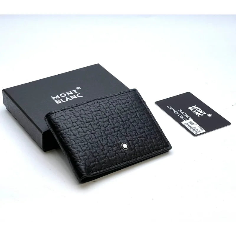 Designer MB Bifold Men Wallet Textured Black