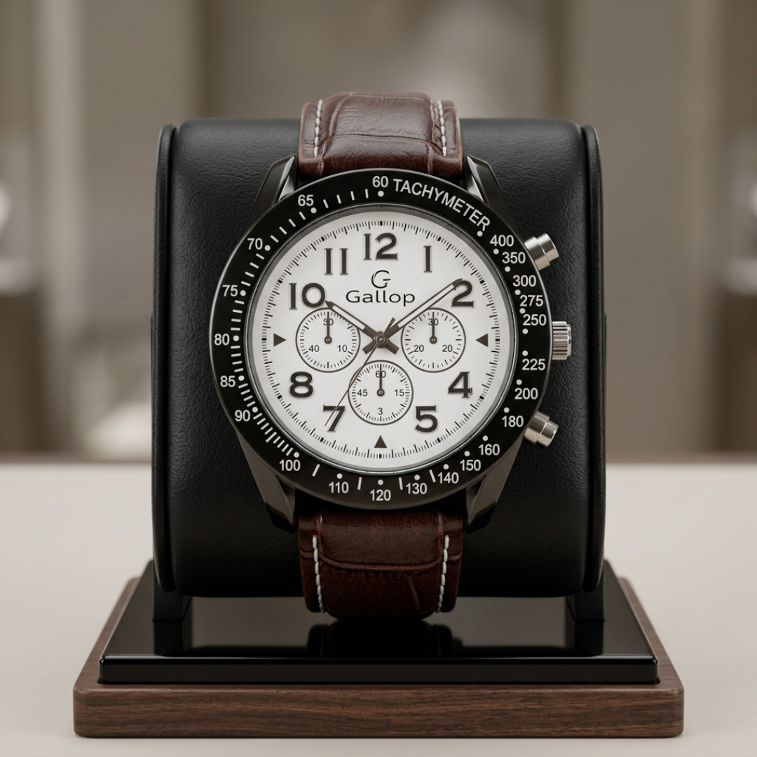 Designer White Dial Watch for Men